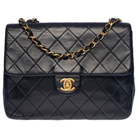 blue chanel flap women bag|chanel flap bag agneau.